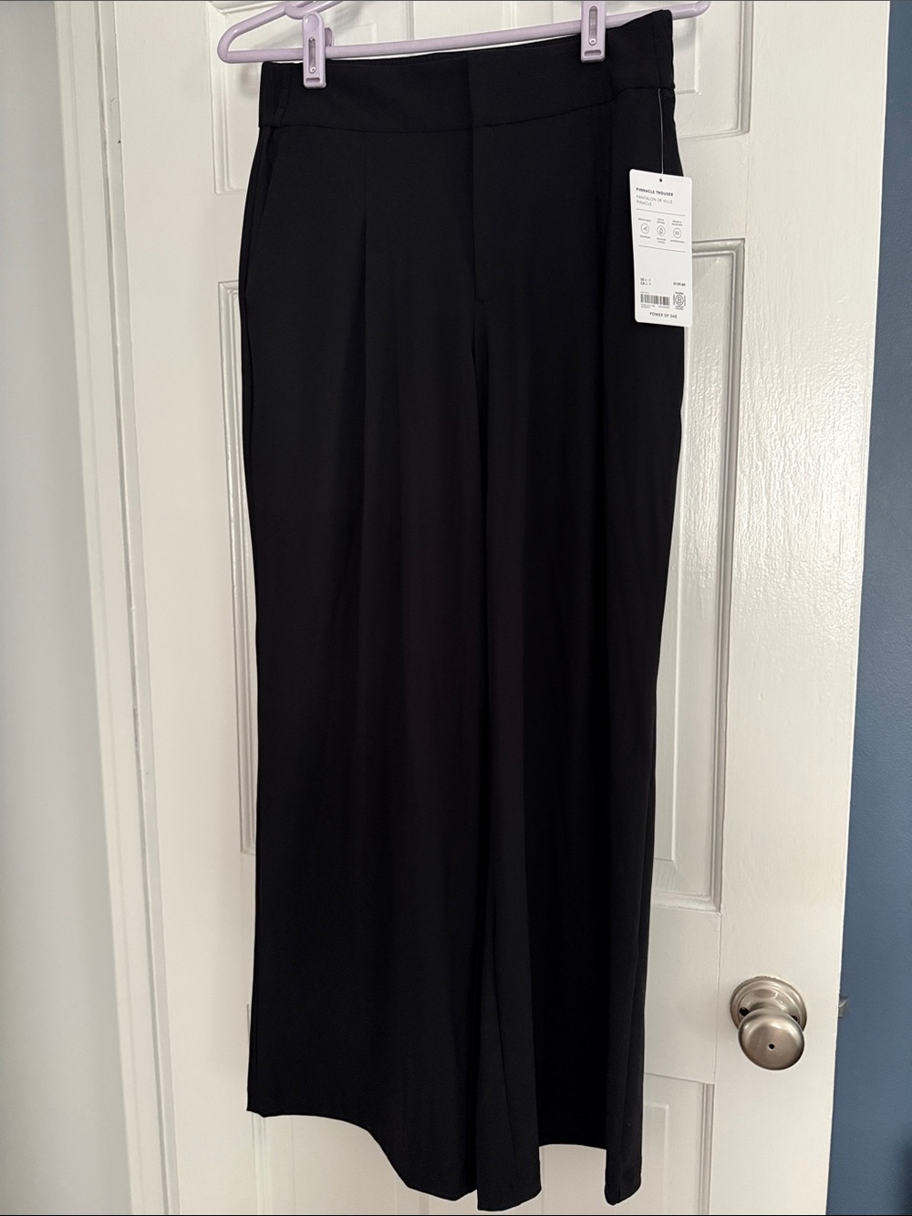 Athleta Black Wide-Leg Ponte Pants